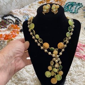 Vintage Kramer Necklace and Earrings